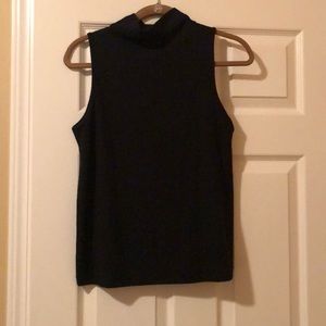 MOCK NECK BLACK BANANA REPUBLIC BLOUSE- S